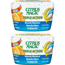 Bmt618372831ct Citrus Magic Triple Action Air Freshener, White & Blue