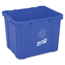 Gjo11582ct 14 Gal Recycling Bin, Blue