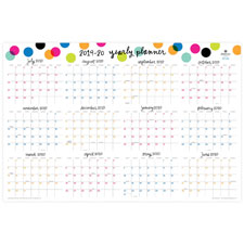 Blue Sky Bls102487 Ampersand Dots Laminated Wall Calendar, Multicolor