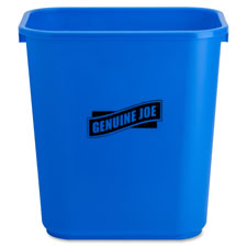 Gjo57257ct 28 Qt. Recycle Wastebasket, Blue & White