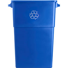 Gjo57258ct 23 Gal Recycling Container, Blue & White