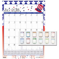 Hod3395 Academic Seasonal & Holiday Wall Calendar, Multi Color