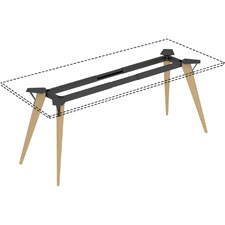 Llr16244 72 X 30 X 26.5 In. Relevance Series Wood Desk Frame, Natural