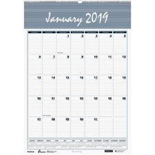 Nsn6007625 Monthly Wall Calendar, Black