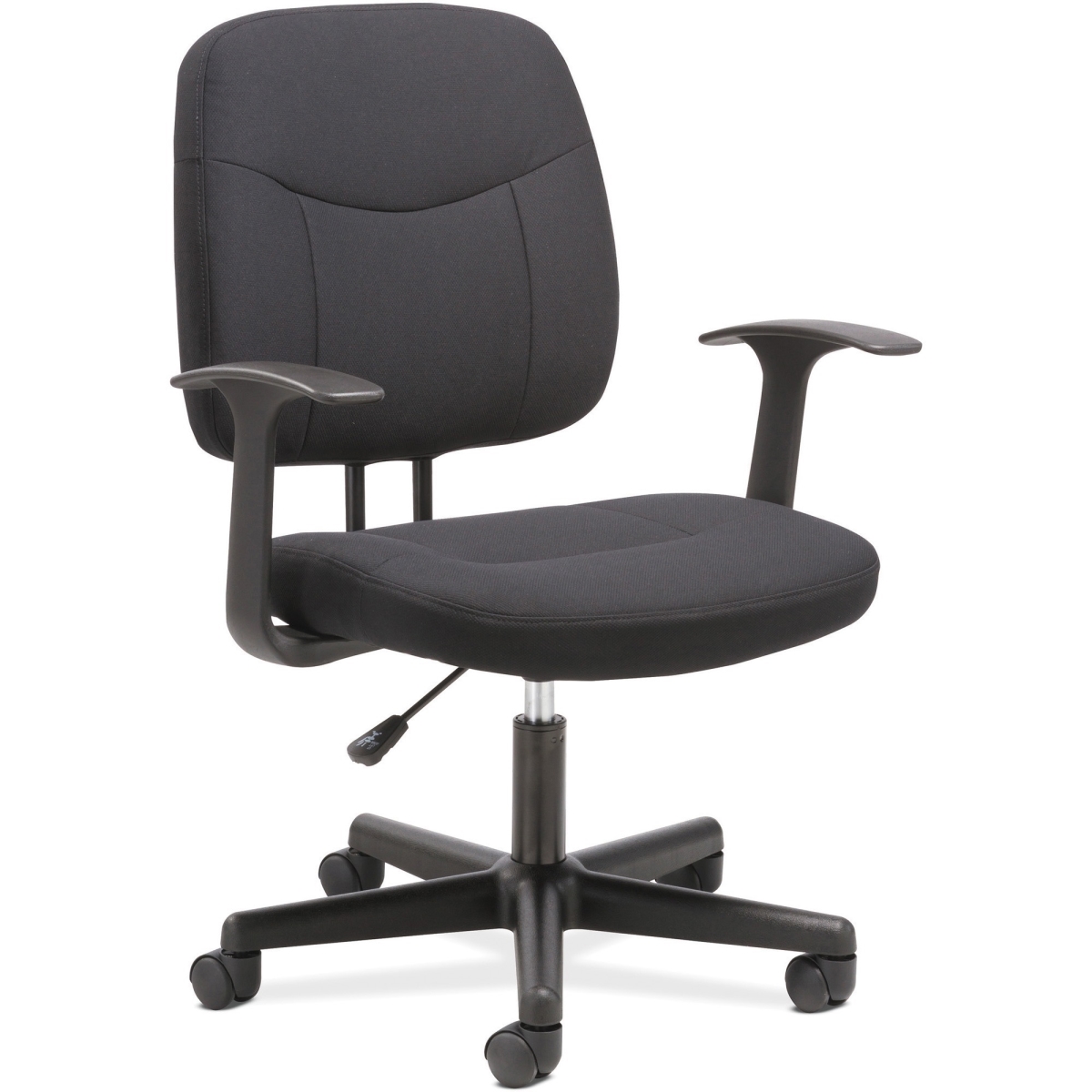 Bsxvst402 Sadie Seating Fixed Arms Fabric Task Chair, Black