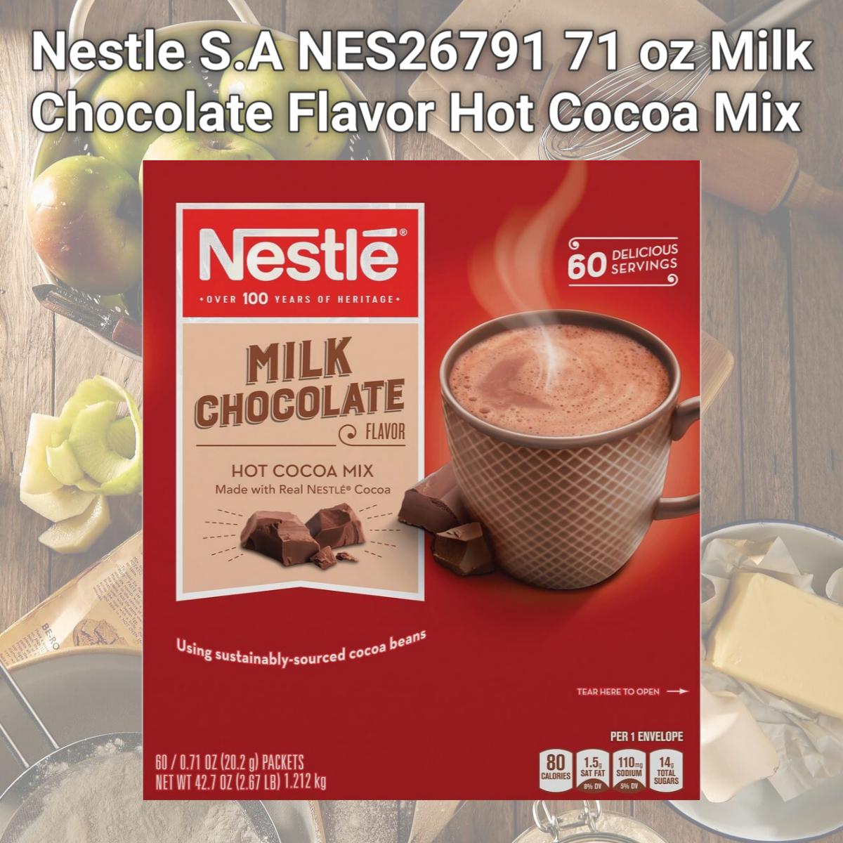Picture of Nestle S.A NES26791 71 oz Milk Chocolate Flavor Hot Cocoa Mix