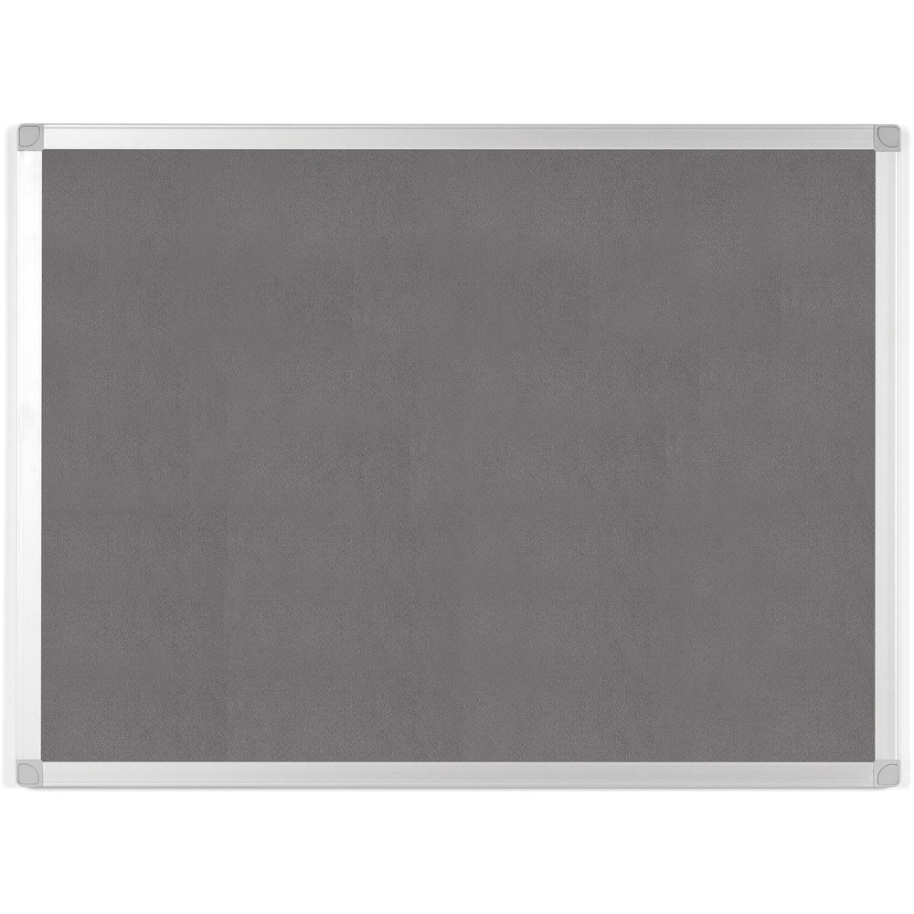 36 x 48 in. Ayda Fabric Bulletin Board - Gray
