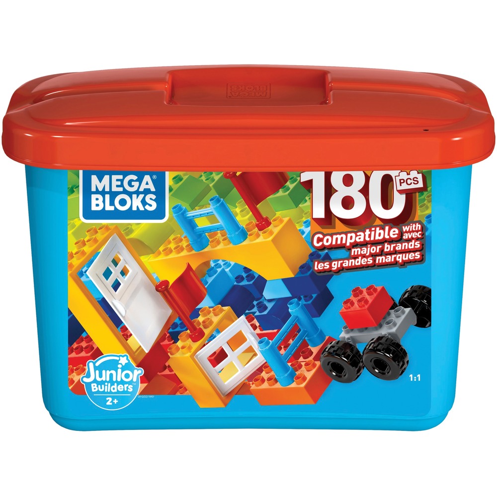 Advantus Mblgjd22 Mega Bloks Junior Builders Mini Bulk Tub - 180 Pieces