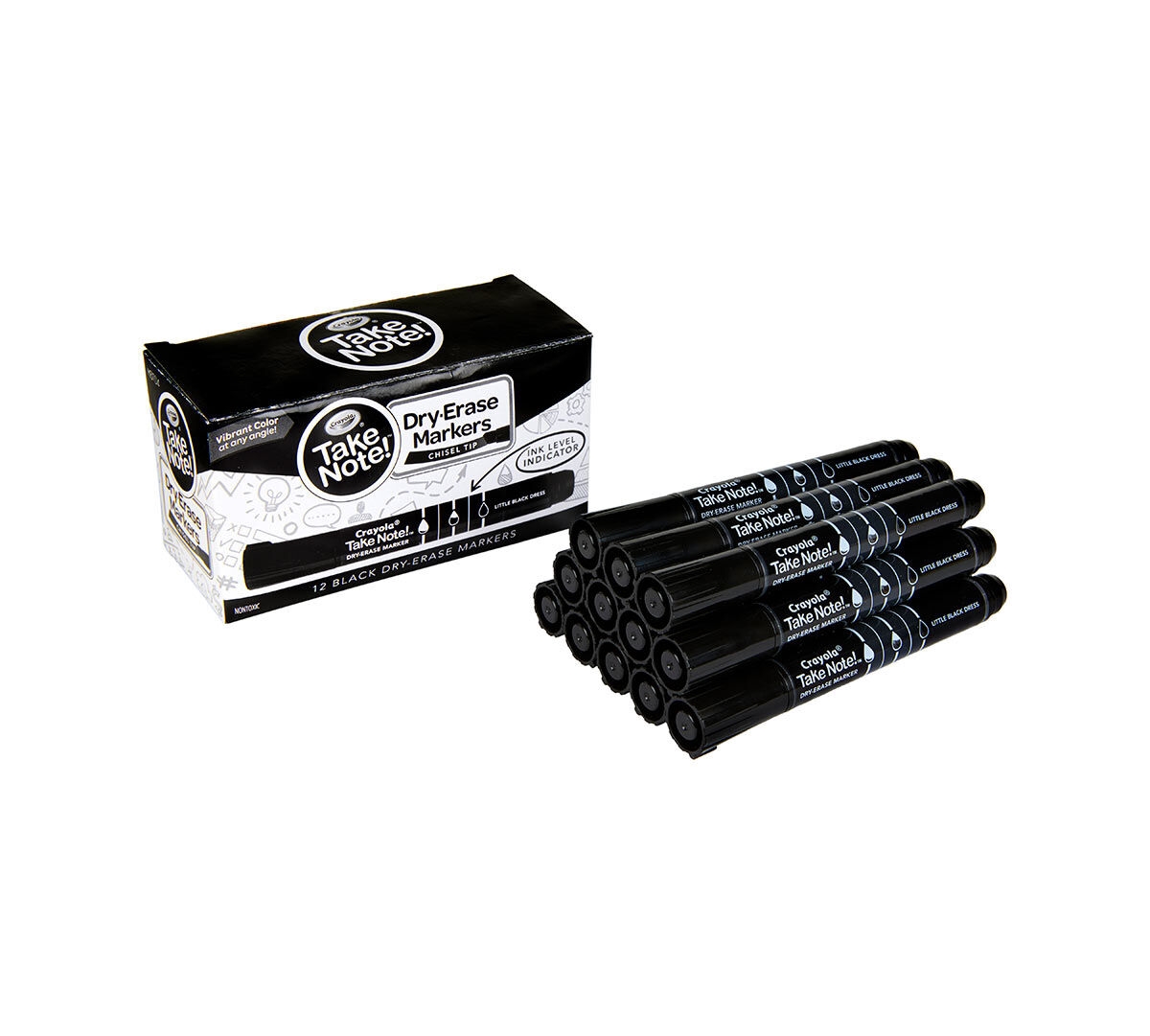 UPC 071662065461 product image for Crayola CYO586546 Take NoteDry Erase Markers - Black - Pack of 12 | upcitemdb.com