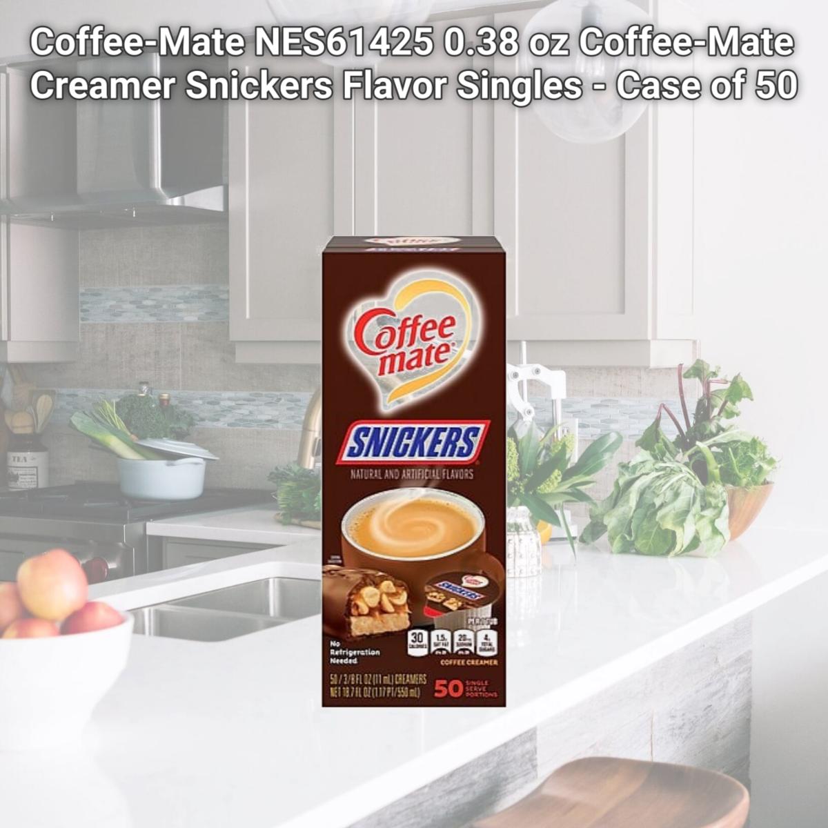 Picture of Coffee-Mate NES61425 0.38 oz Coffee-Mate Creamer Snickers Flavor Singles - Case of 50
