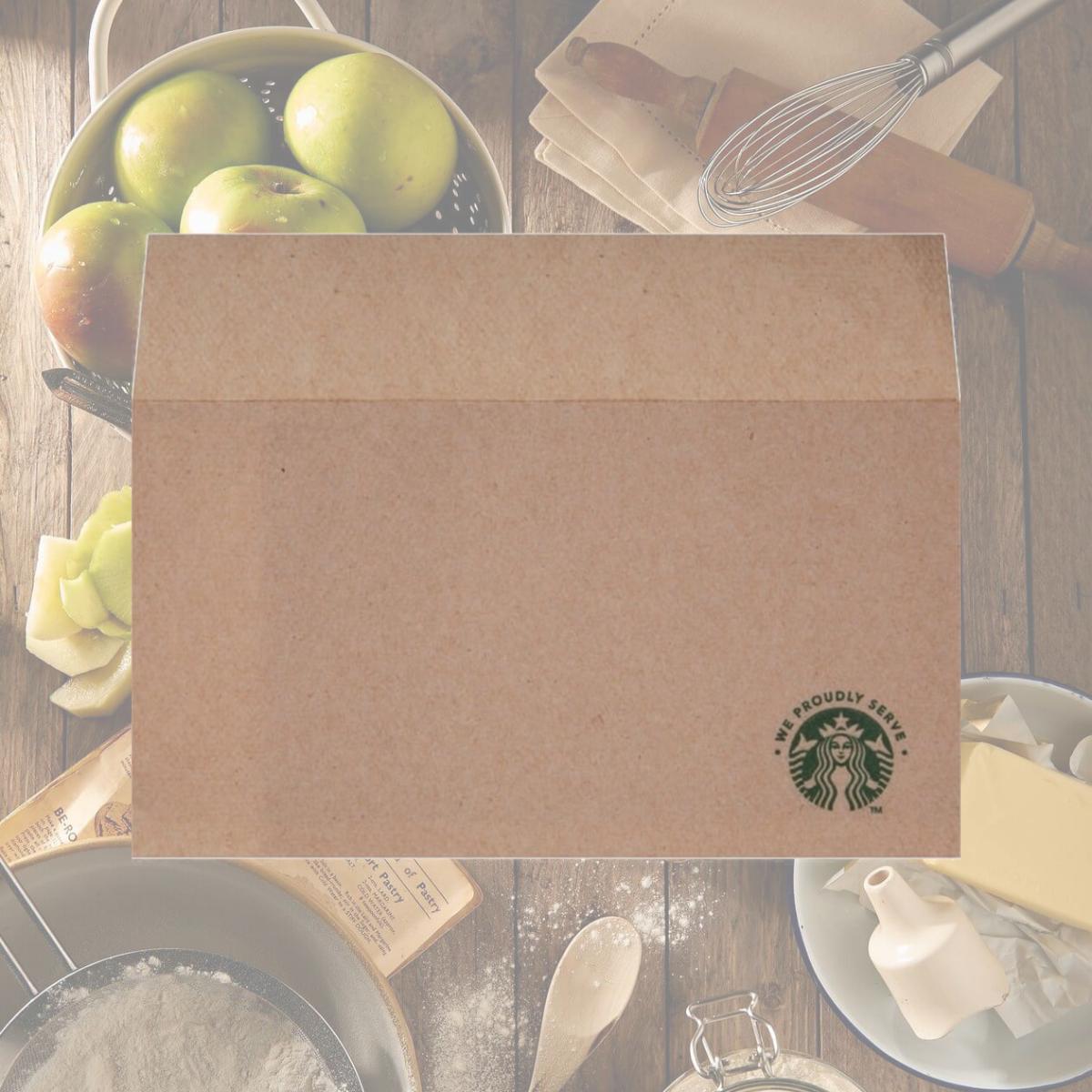 Picture of Starbucks SBK12421257 We Proudly Serve Branded Napkins - Tan - Pack of 6000