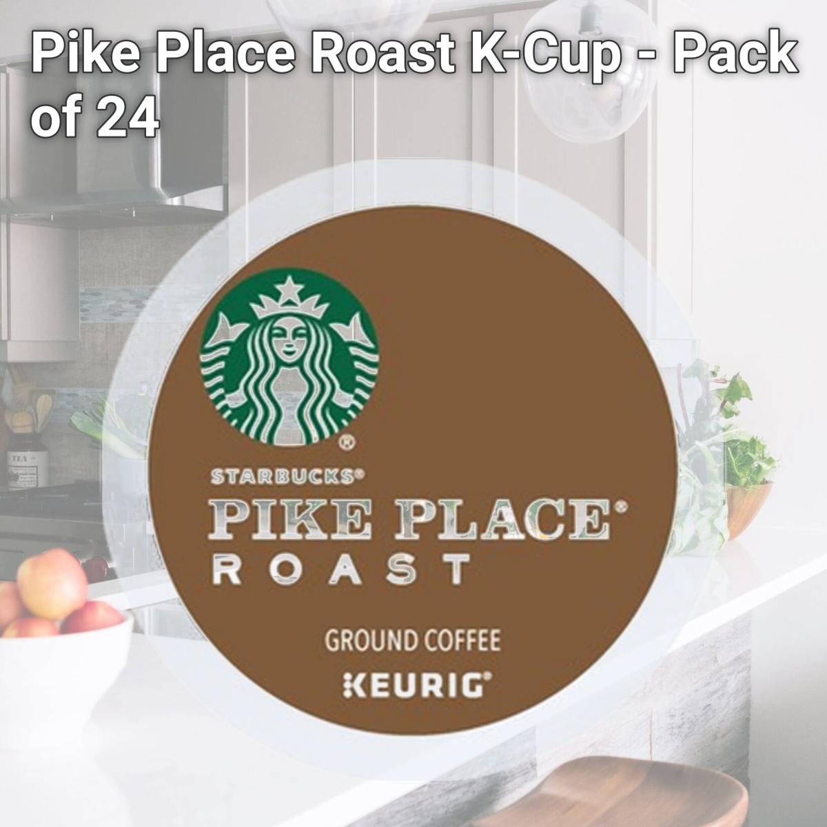 Picture of Starbucks SBK12434812 Pike Place Roast K-Cup - Pack of 24