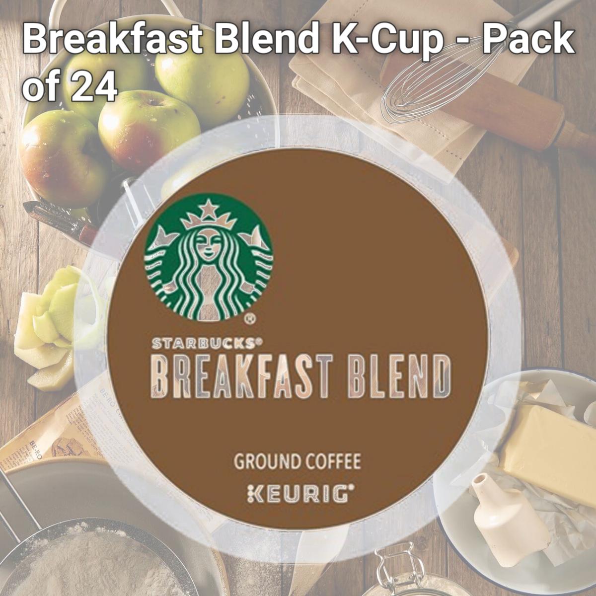 Picture of Starbucks SBK12433992 Breakfast Blend K-Cup - Pack of 24