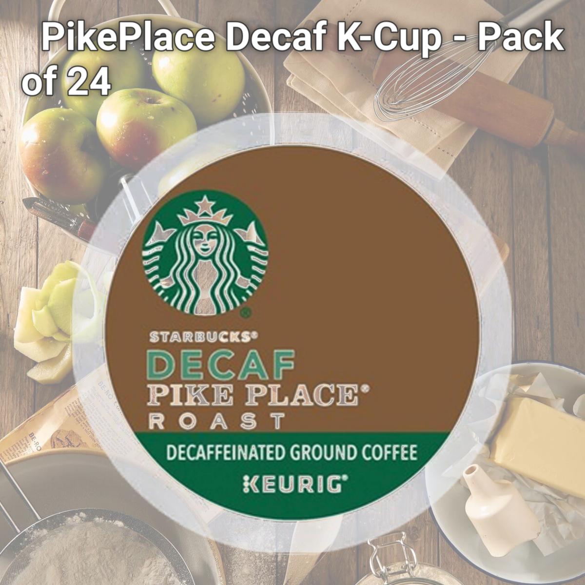 Picture of Starbucks SBK12434952 PikePlace Decaf K-Cup - Pack of 24