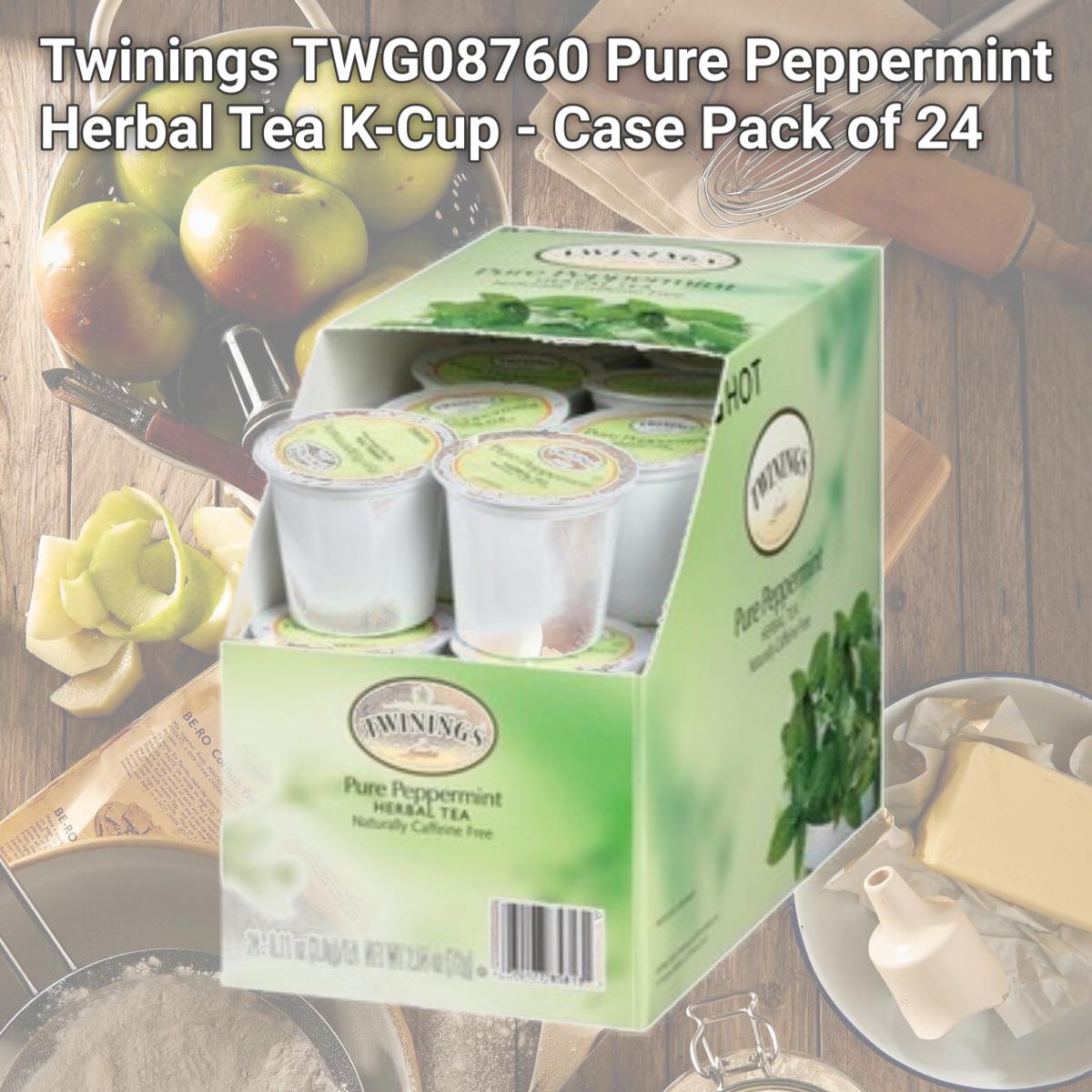 Picture of Twinings TWG08760 Pure Peppermint Herbal Tea K-Cup - Case Pack of 24