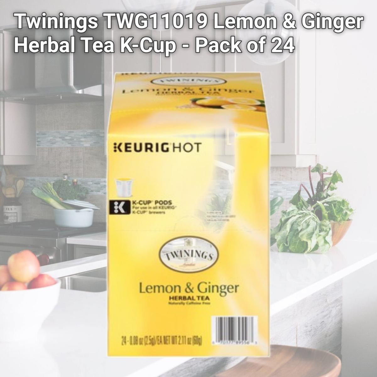 Picture of Twinings TWG11019 Lemon & Ginger Herbal Tea K-Cup - Pack of 24