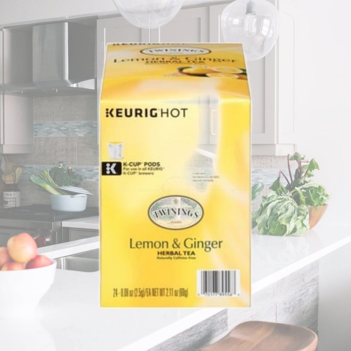 Picture of Twinings TWG11019 Lemon & Ginger Herbal Tea K-Cup - Pack of 24