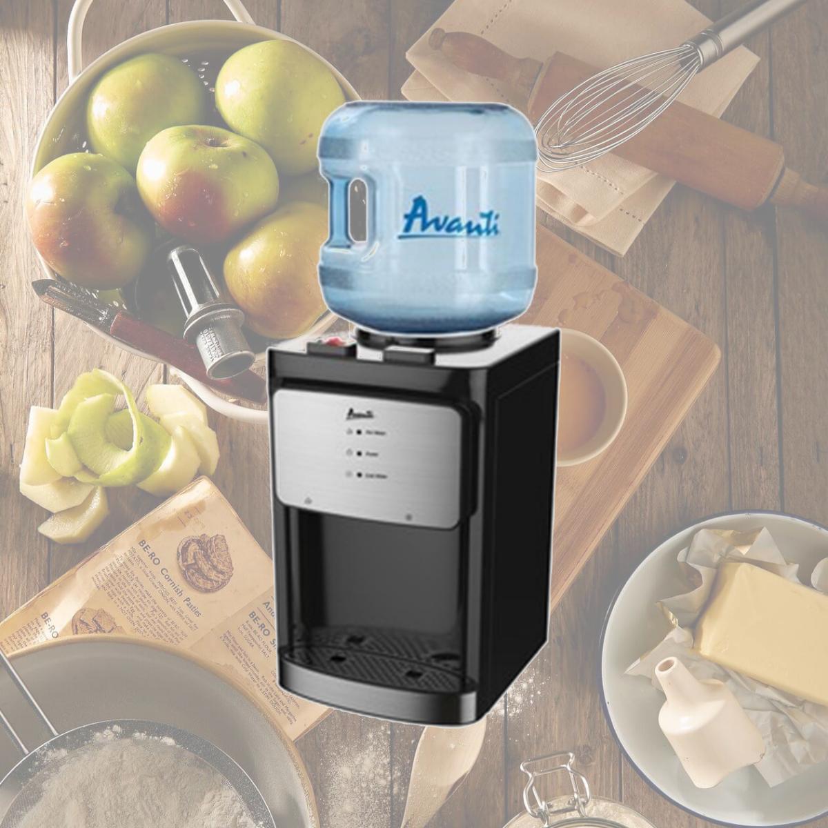 Picture of Avanti Products AVAWDT40Q3S-IS 13 x 12 x 20 in. 5 gal Countertop Water Dispenser - Stainless Steel, Black