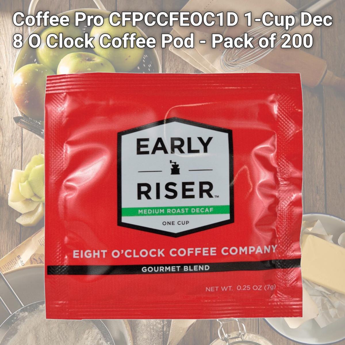 Picture of Coffee Pro CFPCCFEOC1D 1-Cup Dec 8 O Clock Coffee Pod - Pack of 200