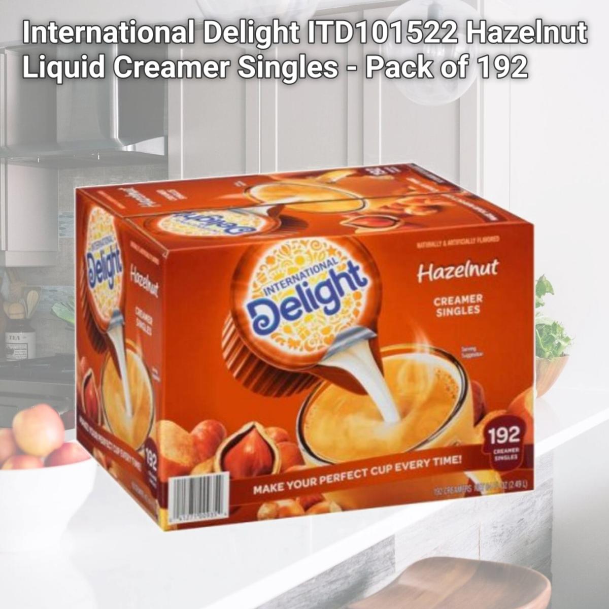 Picture of International Delight ITD101522 Hazelnut Liquid Creamer Singles - Pack of 192
