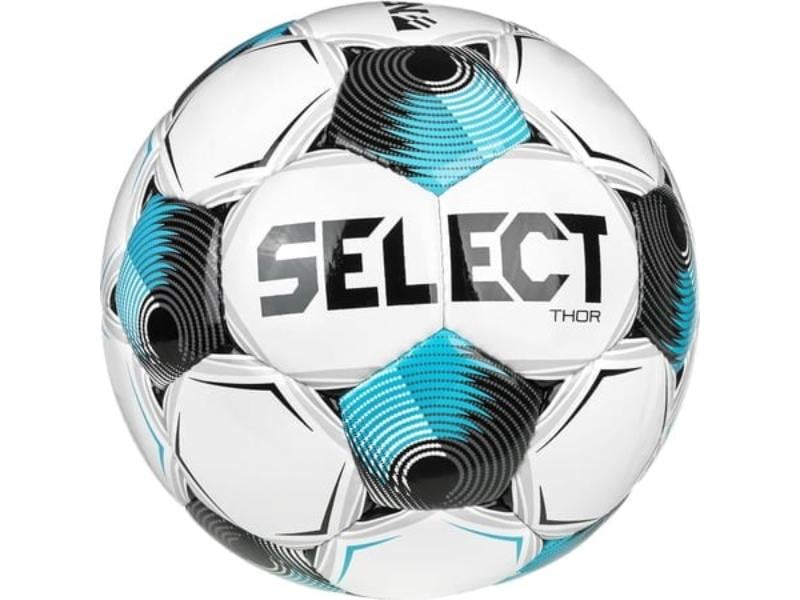 1478650 Sports Thor V25 NFHS Soccer Ball, White & Blue - Black