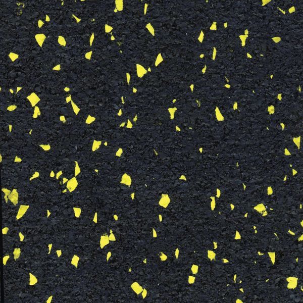 1377222 0.37 In. 4 X 25 Ft. R & O Rubber Flooring Fleck, Yellow
