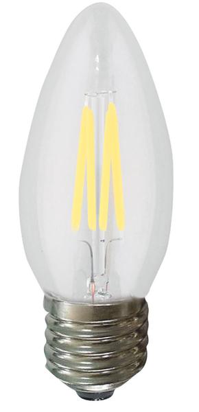 42080 4 Watt E12 2700k Candle Torpedo Light Bulb, Clear