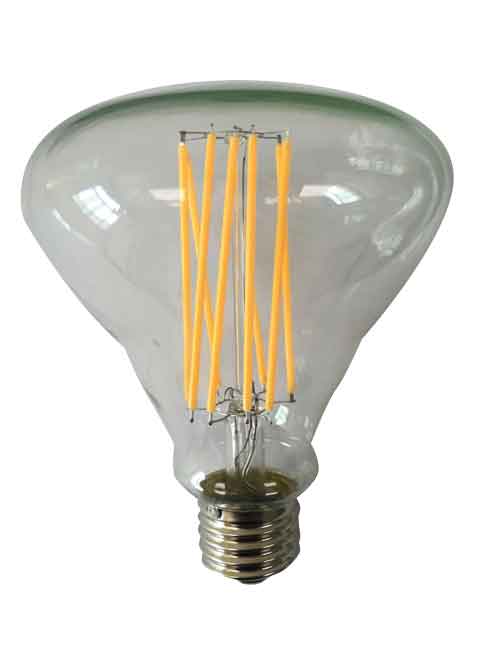 67054 10 Watt Br30 Extra Long Filament E26 2700k Light Bulb, Clear