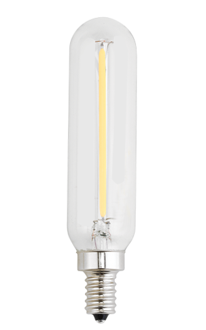 67019 1.25 Watt T-25 Extra Long Filament E12 2700k Light Bulb, Clear