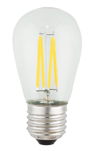 41096 S14 4 Watt 2700k E26 Led Bulb, Clear