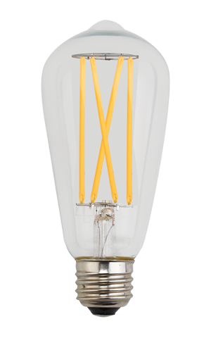 67025 St-64 5 Watt 2700k E26 Long Filament Led Bulb, Clear