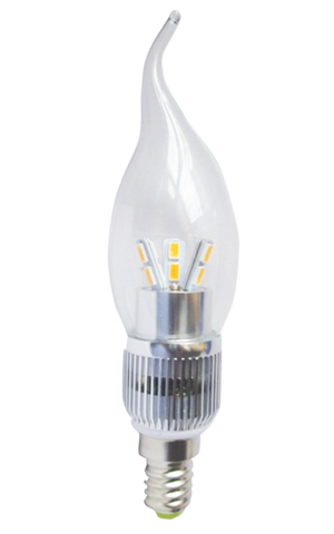 41047 6 Watt E12 2700k Candle Flame Tip Bulb
