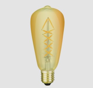55033 5 Watt St-64 Amber E26 2700k Led Light Bulbs
