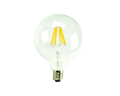 55034 5 In. 7 Watt Clear G125 8 Filaments Globe E25 2700k Led Light Bulbs