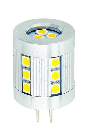 7-55142 3w G4 2700k Pin Base Dimmable Led Light Bulb, White