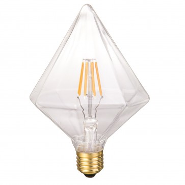42069 5 Watt Inverted Pyramid Star E26 2200k Led Light Bulbs, Clear
