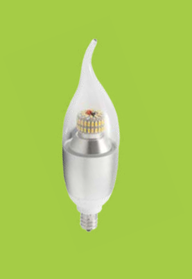 40310 6 Watt Flame Tip E12 2700 Kelvin Led Light Bulbs