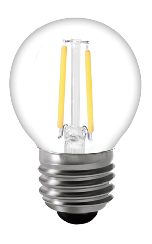 41120 G45-g16.5 In. 2 Watt 2700k E26 Led Light Bulbs