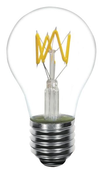 41162 8 Watt A19 Zig-zag Led Filament E26 Base Light Bulb, 2700k