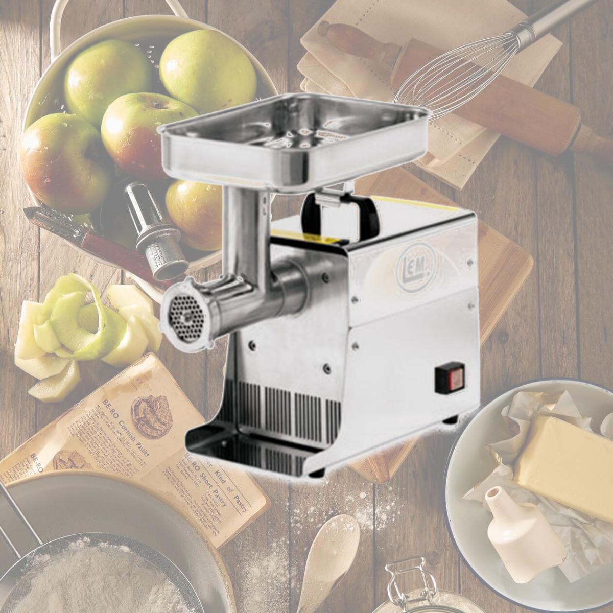 Picture of LEM 17791 8 lbs 0.35 HP Stainless Steel Electric Meat Grinder