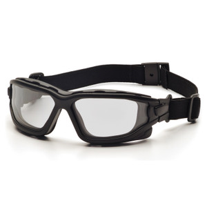 Ycs 5001784 Pyramex I-force Frame Clear Af Lens Sealed Eyewear, Black
