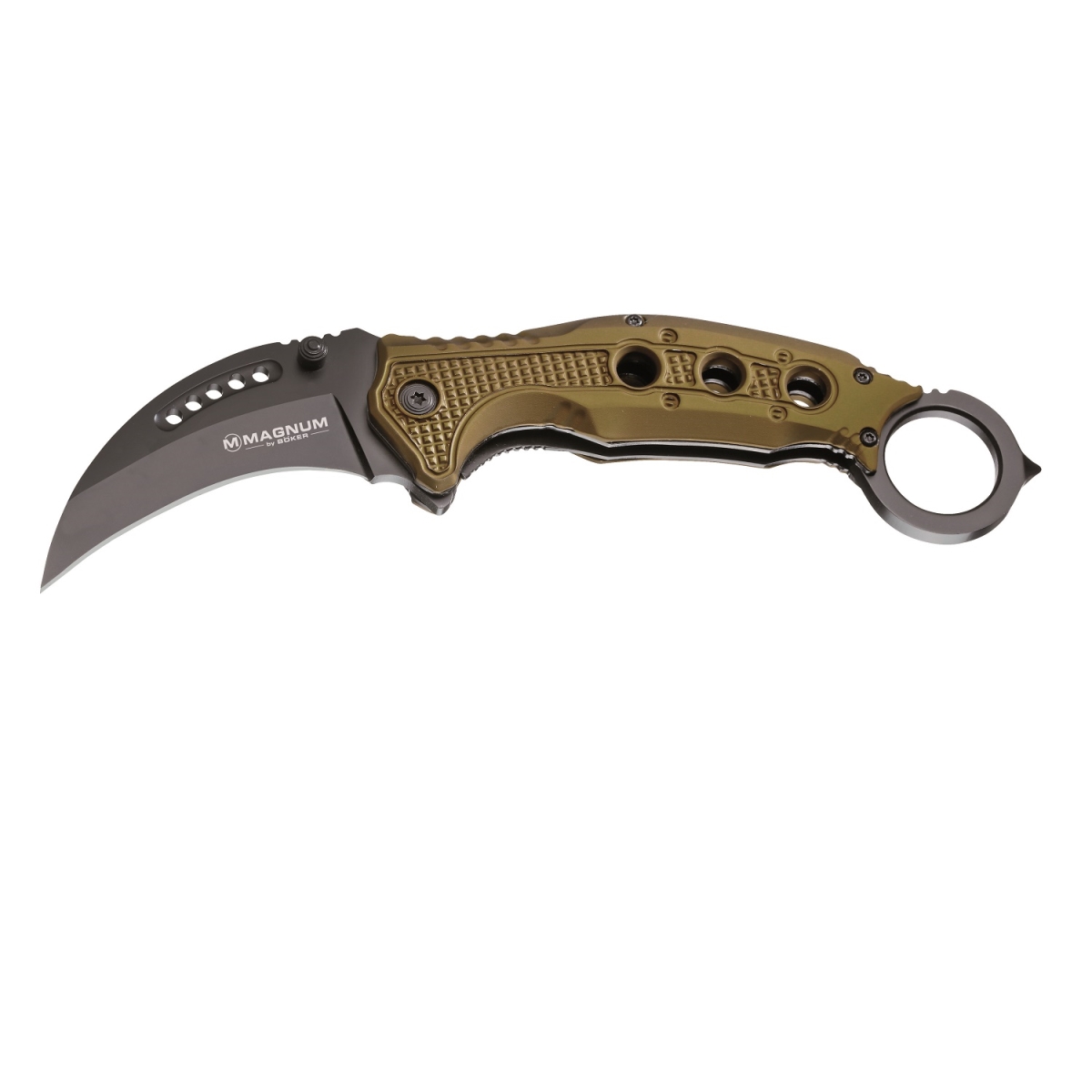 UPC 788857044889 product image for 4016809 2.75 in. Black Scorpion Karambit Folder Blade with Aluminum Handle | upcitemdb.com