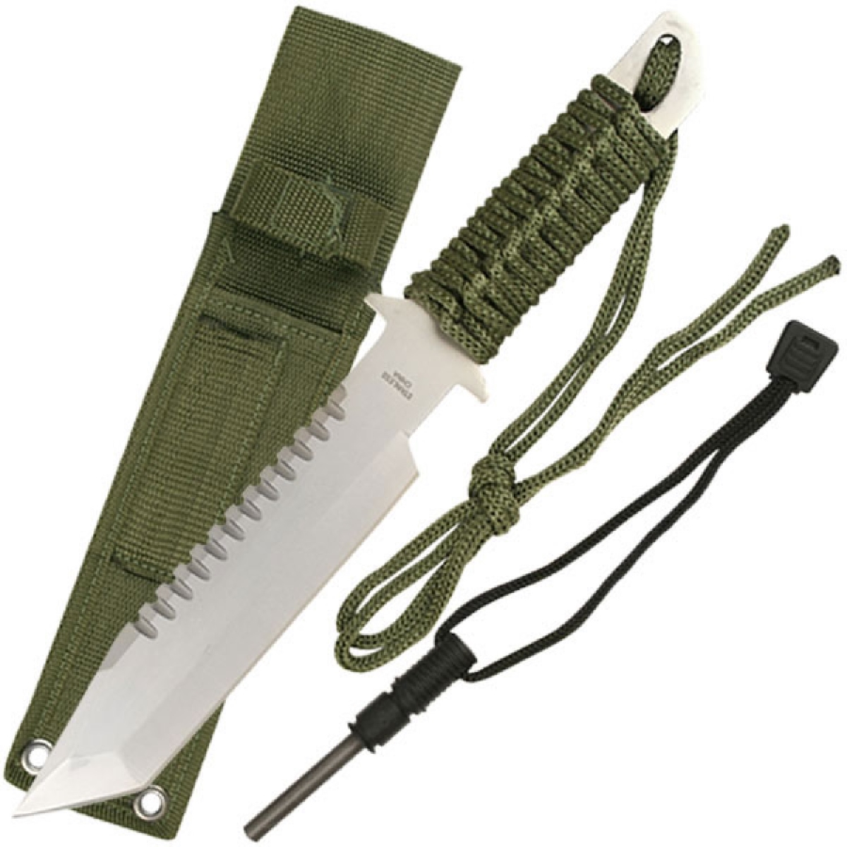 4018814 6.0 In. Fixed Knife Blade With Paracord Handle