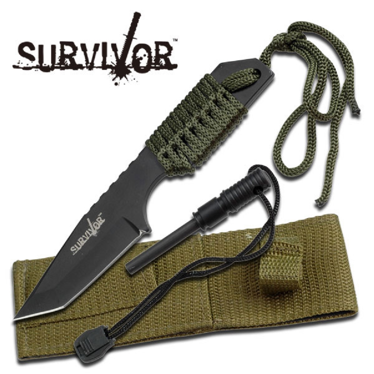 4018815 3.0 In. Fixed Knife Blade With Paracord Handle