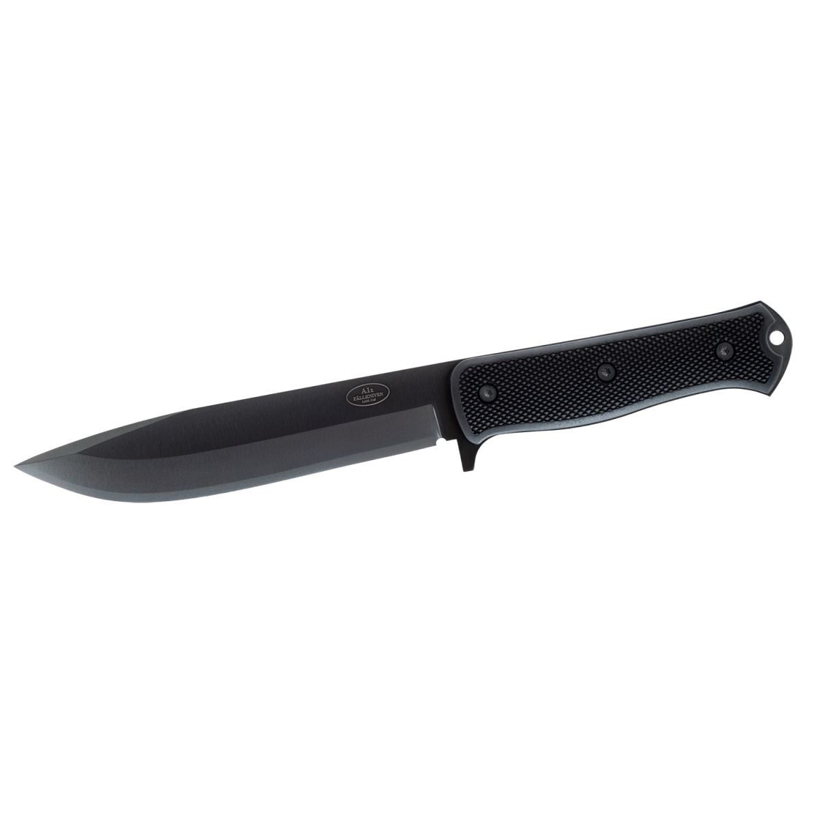 4019328 161 mm A1XB Fixed Knife Blade with Thermorun Handle, Black