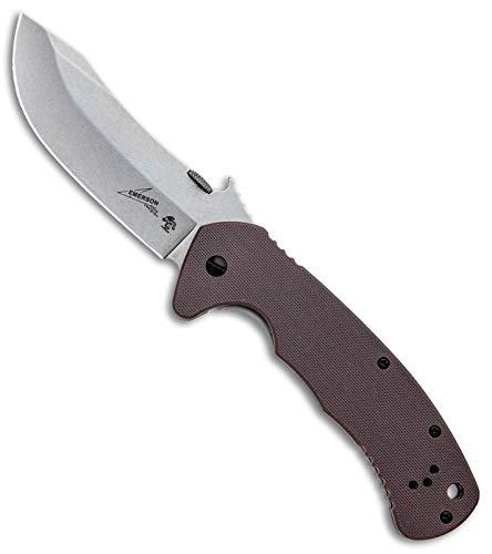 4019447 3.5 In. Cqc-11k Folder Sw Knife Blade With G10 Handle, Brown