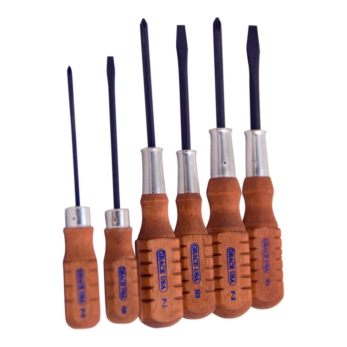 Grace USA Home Care Screwdriver Set, Brown & Black - 6 Piece