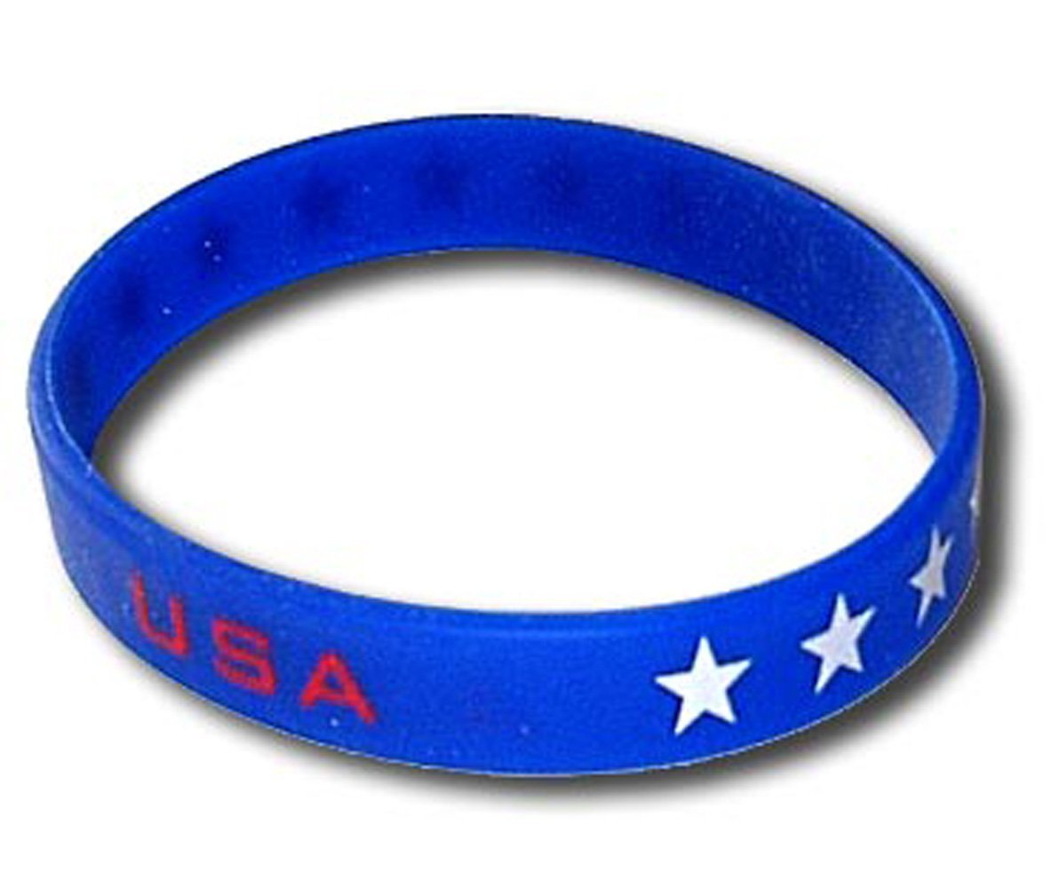 Usbra United States Silicone Bracelet, One Size