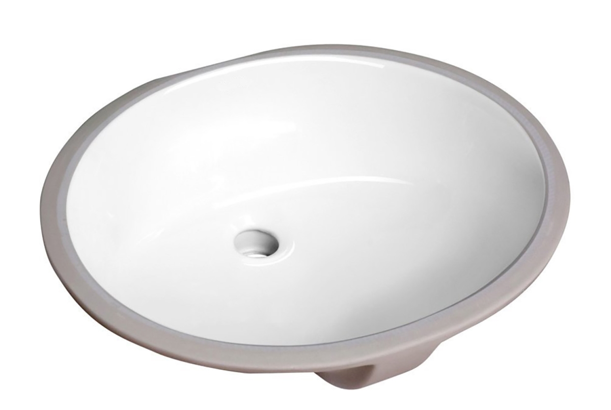 Lanmia Series 19.5 In. Ceramic Undermount Sink Basin In White
