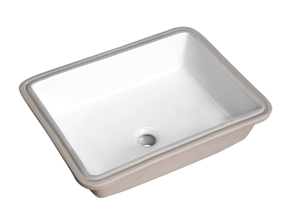 Dahlia Series 19.5 In. Ceramic Undermount Sink Basin In White